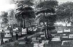 Иосафатова долина, из книги Дюбуа де Монпере, 1839-1843