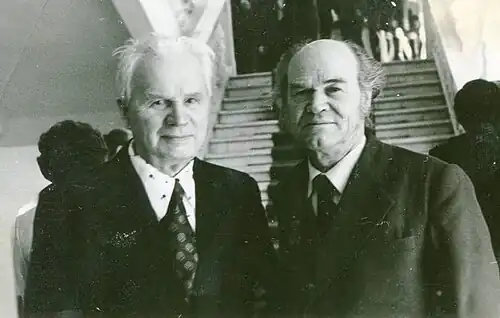 И.Д. Воронин и И.К. Инжеватов. Саранск. 1970 гг.