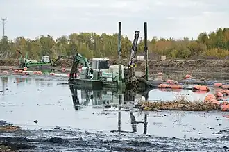 Земснаряд Watermaster за работой