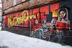 Мурал на территории лофта «Фабрика Алафузова»