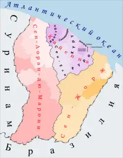 Кайенна на карте