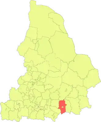 Камышловский районКамышловский муниципальный район на карте