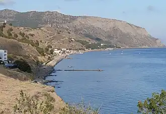 Капсихорская бухта со стороны мыса Партизанский