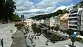 Карловы Вары, вид с каменной (Млынской) колоннады