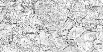 Село на военно-топографической карте Российской империи
