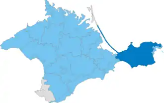 Виноградненский сельский совет на карте