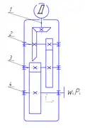 Кинематическая схема редуктора