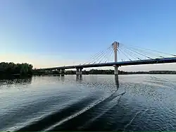 Кировский мост через реку Самару (вид с реки), август 2023 года