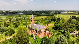 Кирха в поселке Заповедное. Июль 2021