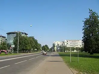 Вид от конца проспекта на восток