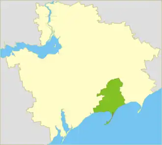 Приморский район на карте