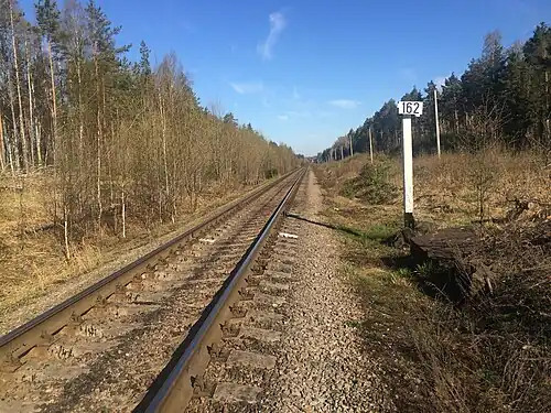 Вид в сторону ст. Хийтола