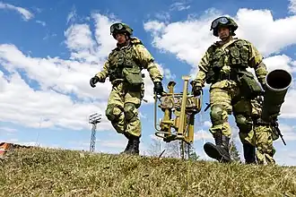 Курсанты 1000-го учебного центра РВиА