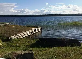 Вид из деревни Космозеро