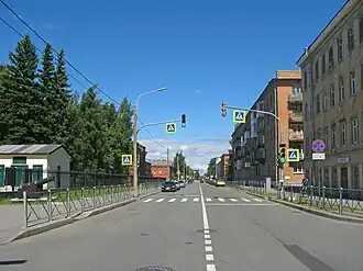 Вид на северо-восток от пересечения с ул. Велещинского