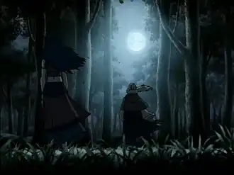 Старуха Хама, маг крови, привела Катарув лес в полнолуние