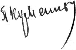 Изображение автографа
