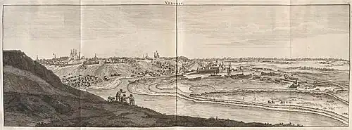 Воронежская крепость на гравюре Корнелия де Брюйна (1703)