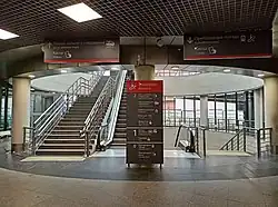 Переходы в здание Ладожского вокзала