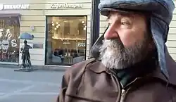 С.Б.Лебедев на Малой Садовой ул. в Санкт-Петербурге. Фото 25.11.2019 г.