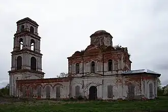 разрушенная церковь Спаса Преображения