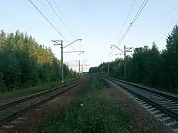 Вид в южном направлении, в сторону пл. 54 км