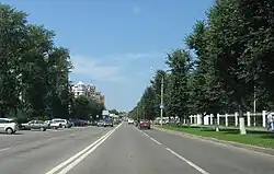 Улица Ленина в районе парка Мира