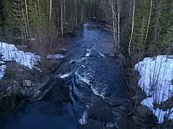Вид с автомобильного моста.