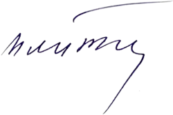 Изображение автографа