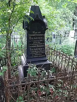 Могила Николая Степановича и Константина Николаевича Шалыгиных