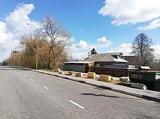 дорога рядом с деревней Марфино