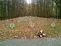 Главная часть мемориала с немецкими могилами.