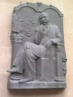 Мемориальная доска на стене дома в Баку, в котором жил Джалил Мамедкулизаде