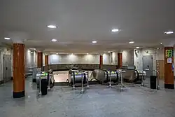 Вход на станцию из северного вестибюля