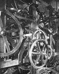 Механизм кремлёвских часов, 1900-е гг. (из книги Бартенева С. П., 1912 г.)