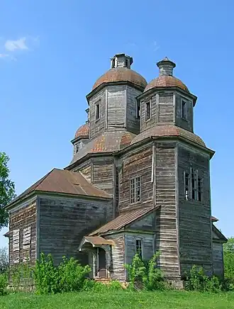 церковь в селе Городище в 2009 году