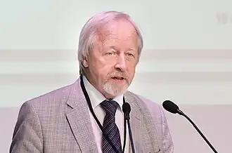 М. Д. Афанасьев в Российской государственной детской библиотеке.