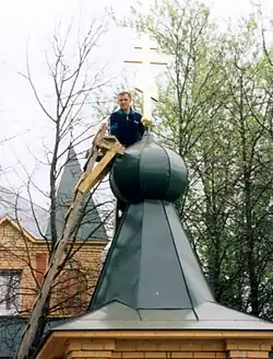 Благотворитель храма М. В. Полюдов. Строительство надкладезной часовни.