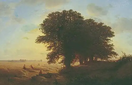 Пейзаж со жницами