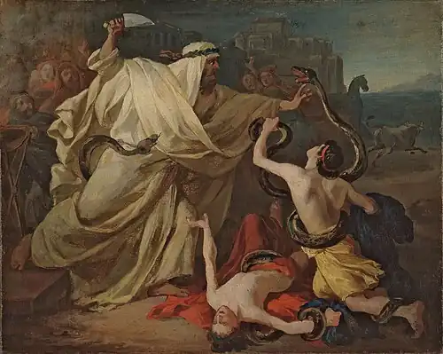 Лаокоон с детьми в борьбе со змеями, эскиз (1841) ГТГ