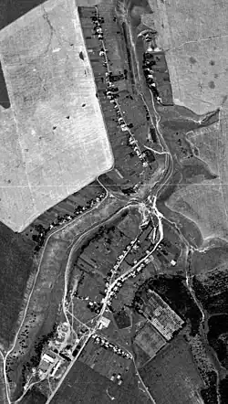 Спутниковая съёмка села Мишутино. 1972 год