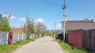 начало улицы — вид со стороны улицы Тычины