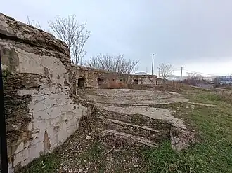 Лестница с барбета, южный участок