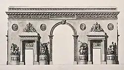 Проект Триумфальных ворот для Москвы. 1781