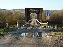 Мост БУЖД (ныне — автодорожный) через реку Катав в Верх-Катавке