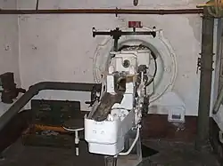 Орудийный ДОТ АПК-1 в выставочном комплексе «Сестрорецкий рубеж», вид изнутри