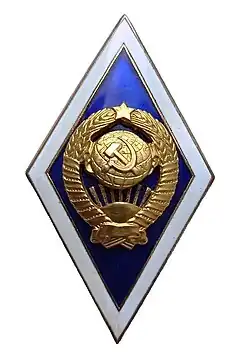 Нагрудный знак выпускника университета, СССР