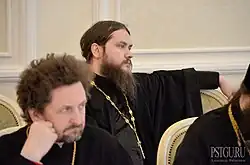 Иеромонах Игнатий на научно-практической конференции «Всеправославный собор мнения и ожидания». 19 апреля 2016 года