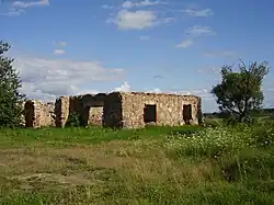 Хозяйственная постройка XIX века на городище.