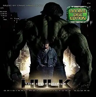 Обложка альбома Крейга Армстронга «The Incredible Hulk:Original Motion Picture Score» (2008)